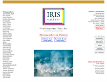 Tablet Screenshot of irisgallery.net